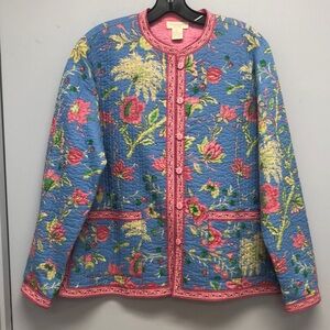 🌸 Appleseed’s Reversible Quilted Floral Jacket 🌸 Petites Large